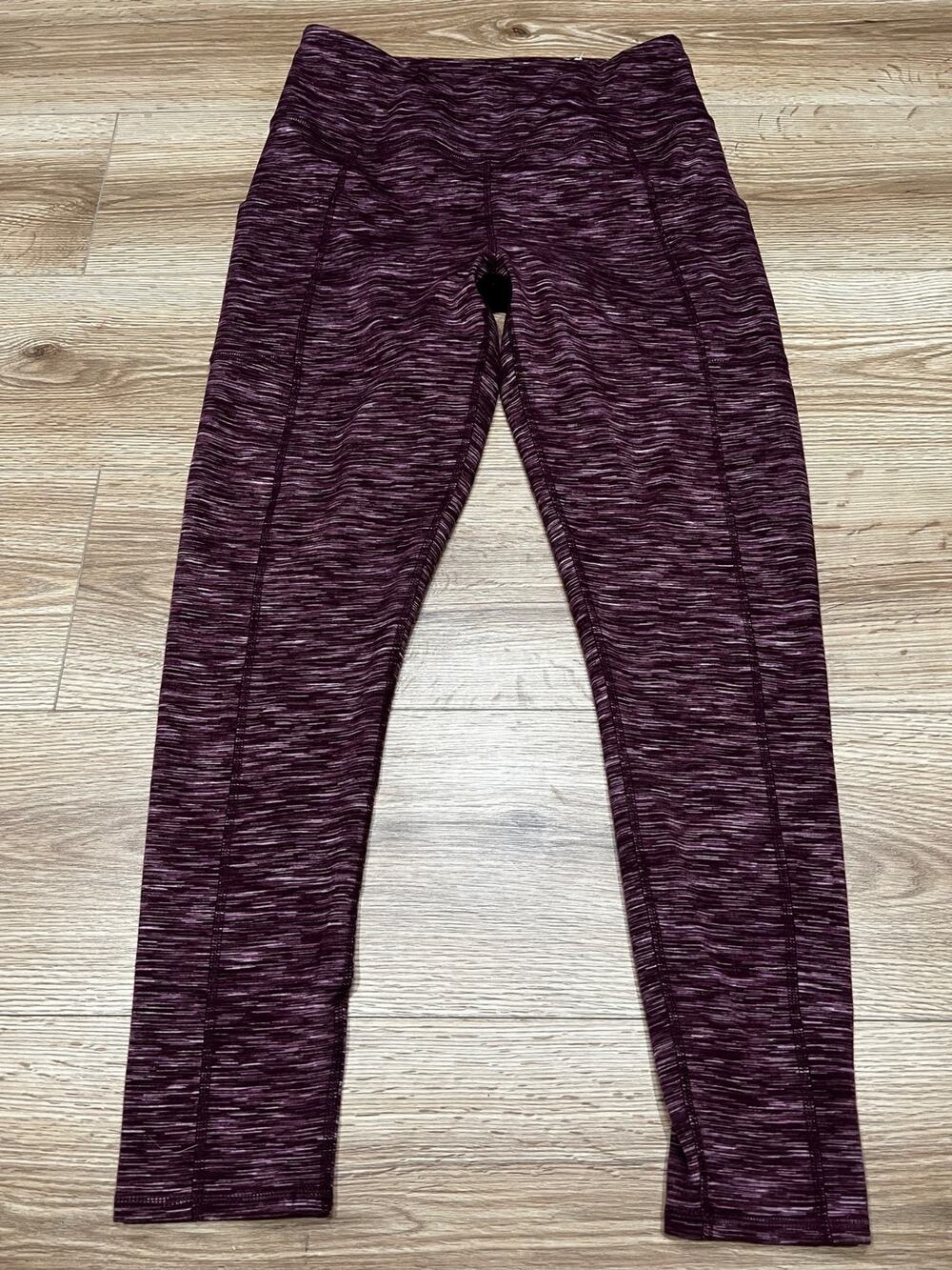Maurice Women's Medium Leggings Maroon Heathered Tone (A79)